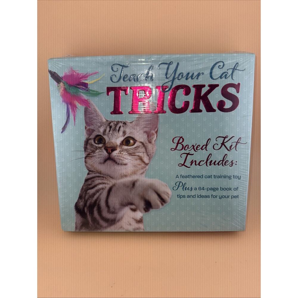 FUN! Teach Your Cat Tricks Book and Toy Ki--New--Sealed